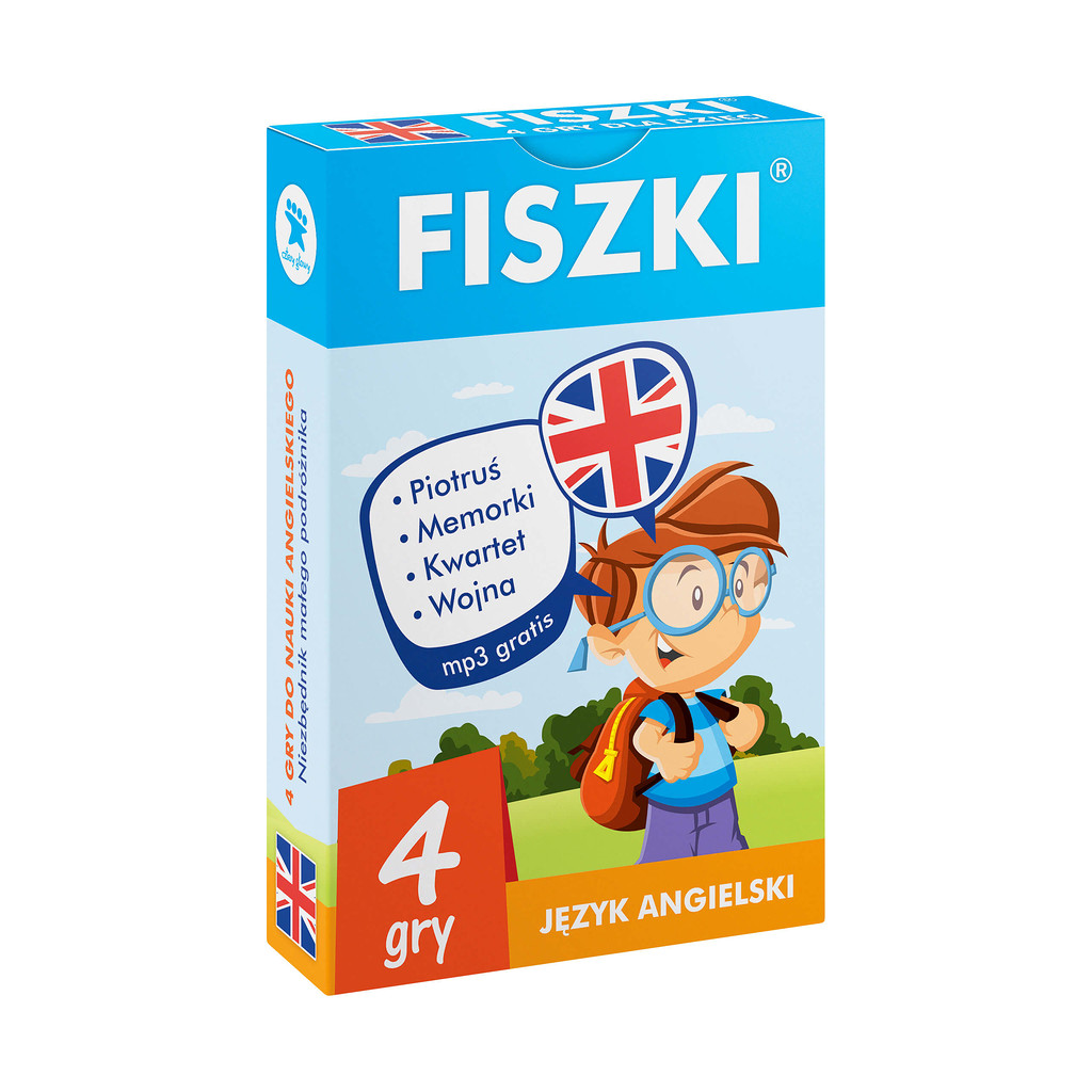 Fiszki obrazkowe dla dzieci - angielski - 4 gry językowe dla dzieci - skuteczna i szybka metoda nauki języka angielskiego dla dzieci