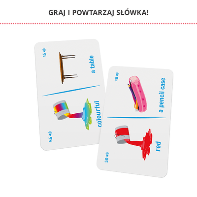 Fiszki obrazkowe dla dzieci - karty i instrukcja do gry domino