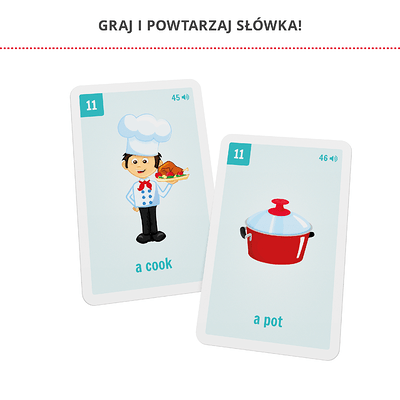 Fiszki obrazkowe dla dzieci - karty i instrukcja do gry piotruś