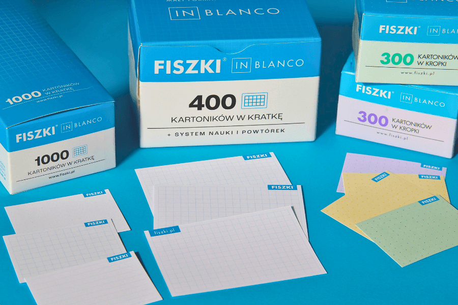 Czyste fiszki IN BLANCO - które wybrać?