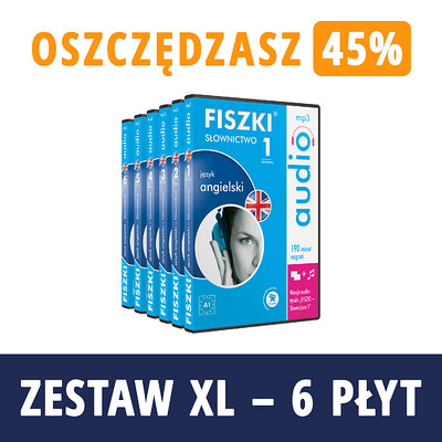 Zestaw fiszek - ANGIELSKI AUDIO - oszczędzasz 121 zł!