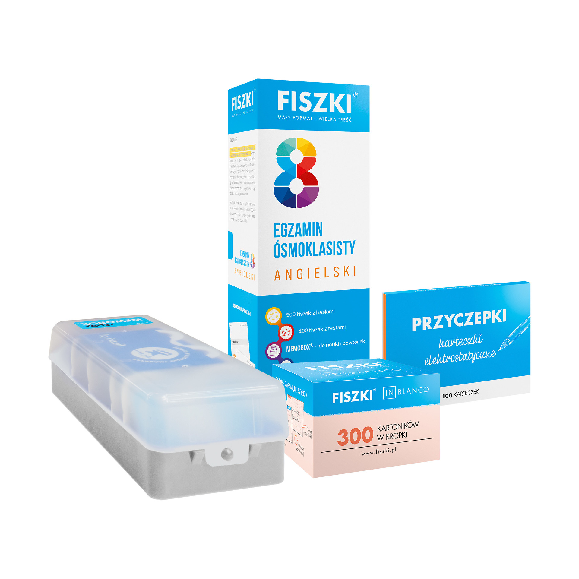 Zestaw FISZKI - język angielski - Kurs angielski dla ósmoklasisty (zielony)