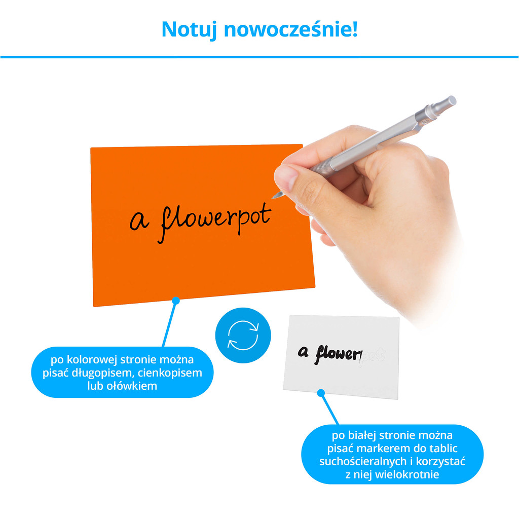 Przyczepki - przykładowa samodzielnie zapisana karteczka