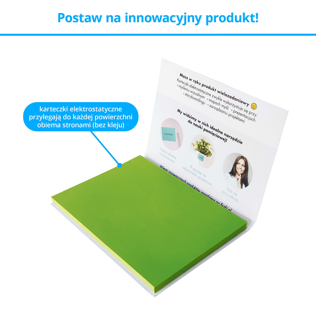 Przyczepki - karteczki elektrostatyczne umożliwiające tworzenie nowoczesnych notatek