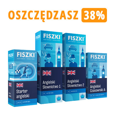 Zestaw fiszek - ANGIELSKI DLA POCZĄTKUJĄCYCH - oszczędzasz 147 zł!