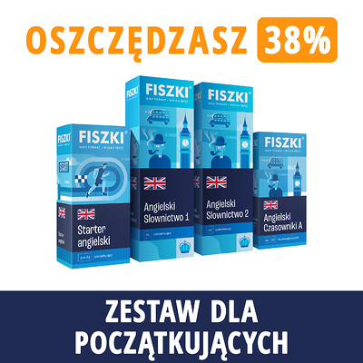 Zestaw fiszek - ANGIELSKI DLA POCZĄTKUJĄCYCH - oszczędzasz 147 zł!