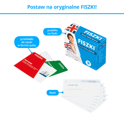 Fiszki - zestaw do szybkiej nauki języka angielskiego na poziomie średnio zaawansowanym