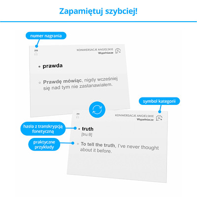 Fiszki - zestaw do szybkiej nauki języka angielskiego na poziomie średnio zaawansowanym