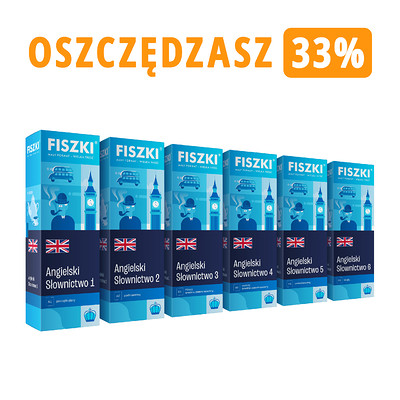 Zestaw fiszek - ANGIELSKI XL - oszczędzasz 244 zł!