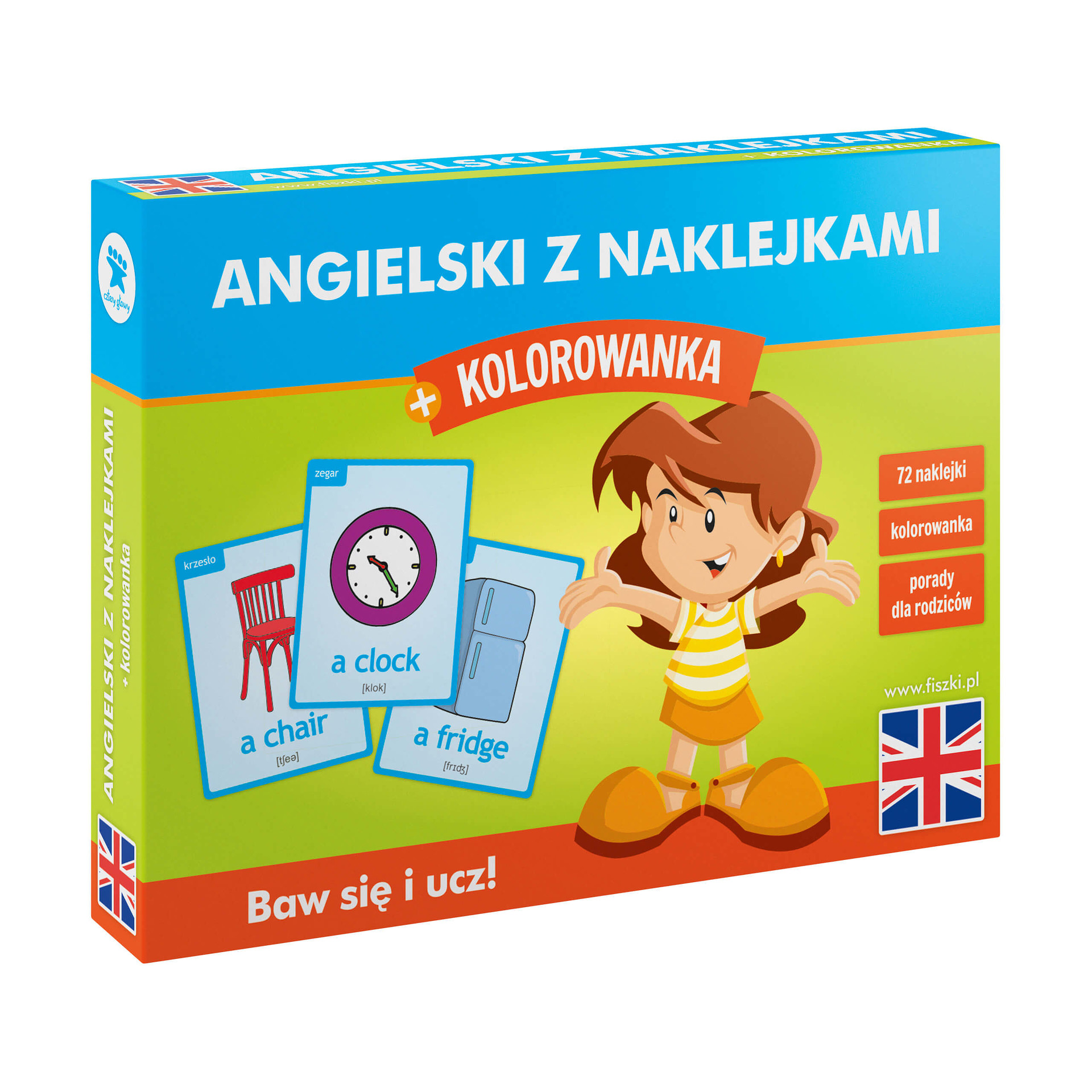 Angielski z naklejkami - Dla Dzieci - Skuteczna i Szybka Metoda Nauki Języka Angielskiego