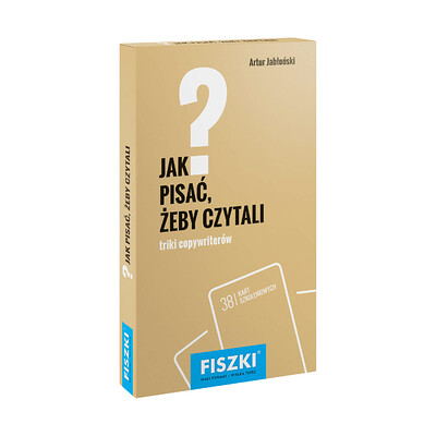 Zestaw fiszek - Artur Jabłoński - Jak pisać, żeby czytali?