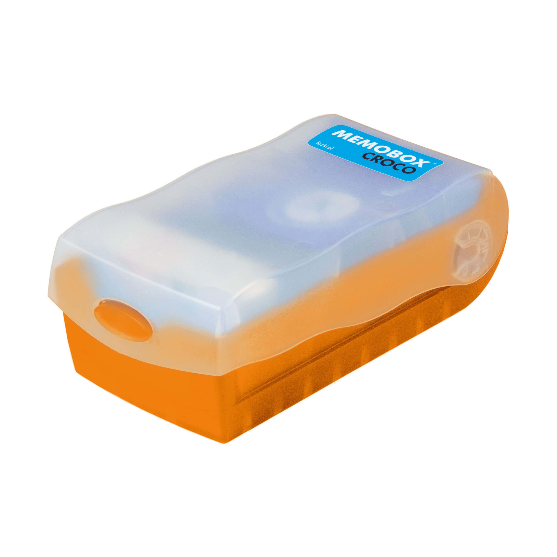 MEMOBOX CROCO - pomarańczowe pudełko do nauki z fiszek