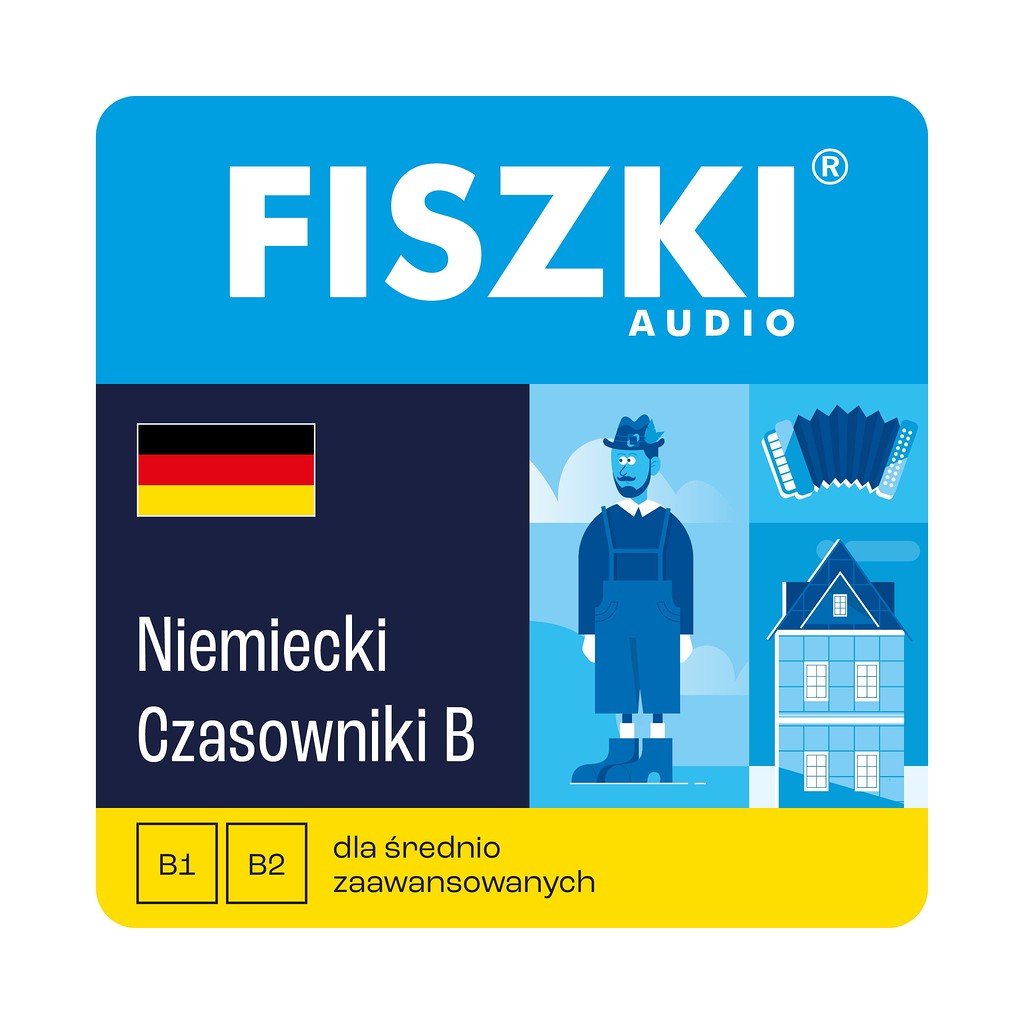 Fiszki audio - język niemiecki - czasowniki dla średnio zaawansowanych - nagrania mp3 do szybkiej nauki języka niemieckiego