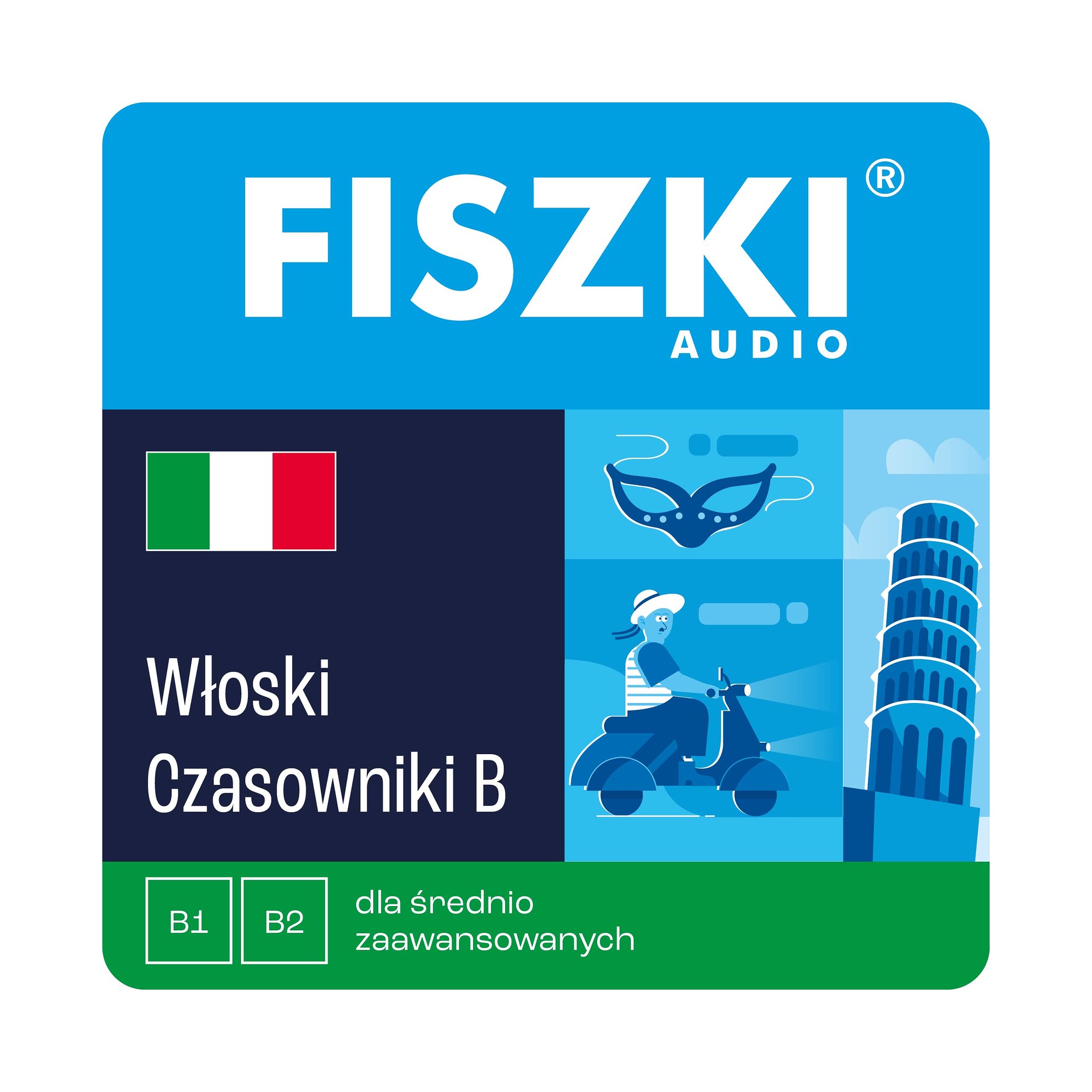 Kurs audio (audiobook mp3) - język włoski - Czasowniki dla średnio zaawansowanych (poziom B1-B2)