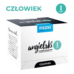 Fiszki ilustrowane - Angielski czarno na białym - Człowiek - krok 1