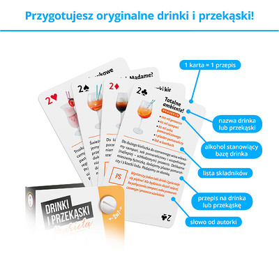 Drinki i przekąski z Marietą - karty ze sprawdzonymi przepisami na pyszne i zróżnicowane drinki i przekąski