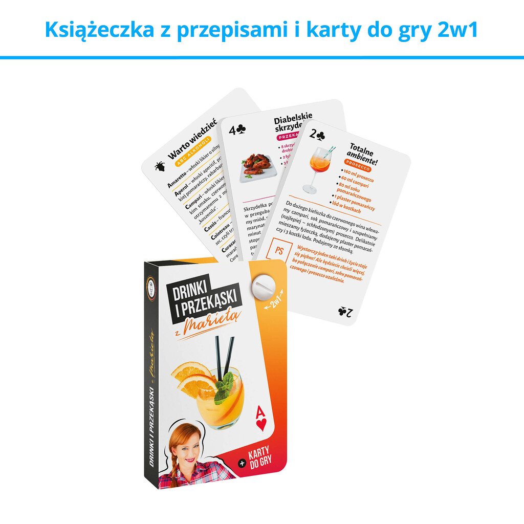 Drinki i przekąski z Marietą - karty ze sprawdzonymi przepisami na pyszne i zróżnicowane drinki i przekąski