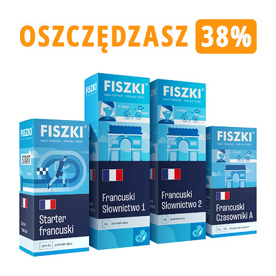 Zestaw fiszek - FRANCUSKI DLA POCZĄTKUJĄCYCH - oszczędzasz 147 zł!
