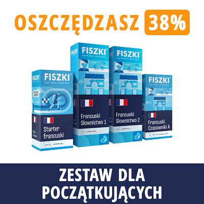 Zestaw fiszek - FRANCUSKI DLA POCZĄTKUJĄCYCH - oszczędzasz 147 zł!