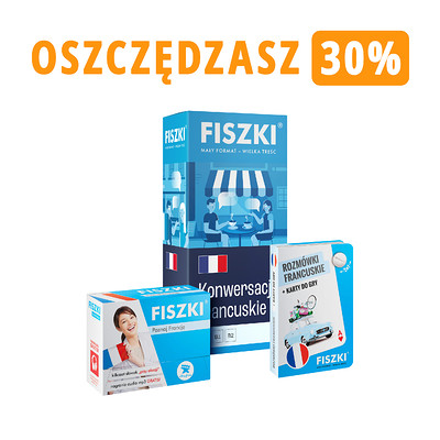Zestaw fiszek - FRANCUSKI DLA PODRÓŻNIKÓW - oszczędzasz 38 zł!