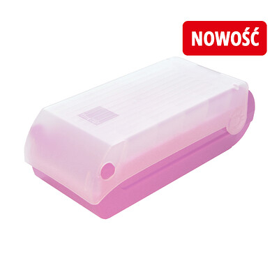 Zestaw fiszek - HIPPO LILAC - plastikowy MEMOBOX