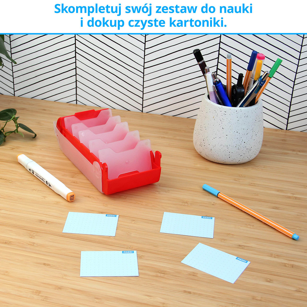 Fiszki in blanco - czyste kartoniki do samodzielnego wykonania