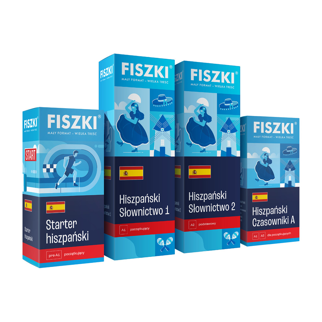 Zestaw fiszek - Hiszpański dla początkujących - skuteczna i szybka metoda nauki języka hiszpańskiego