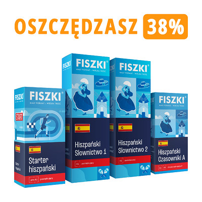 Zestaw fiszek - HISZPAŃSKI DLA POCZĄTKUJĄCYCH - oszczędzasz 147 zł!