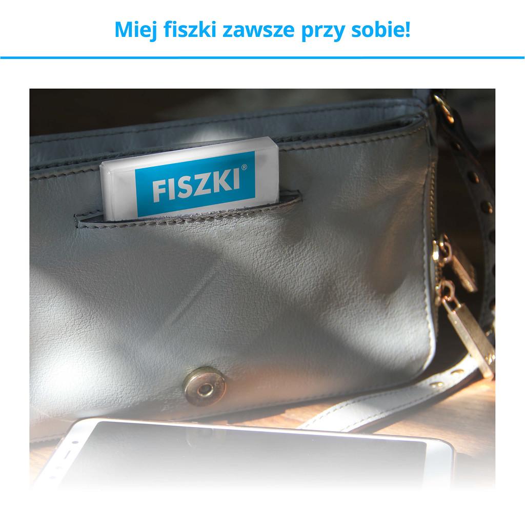 Etui - pudełeczko, dzięki któremu wybrane fiszki można mieć zawsze przy sobie