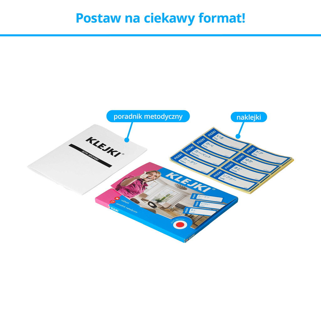 Klejki - zestaw do skutecznej nauki języka japońskiego na poziomie podstawowym
