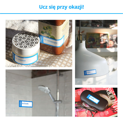 Klejki - przykład oklejenia przedmiotów w otoczeniu