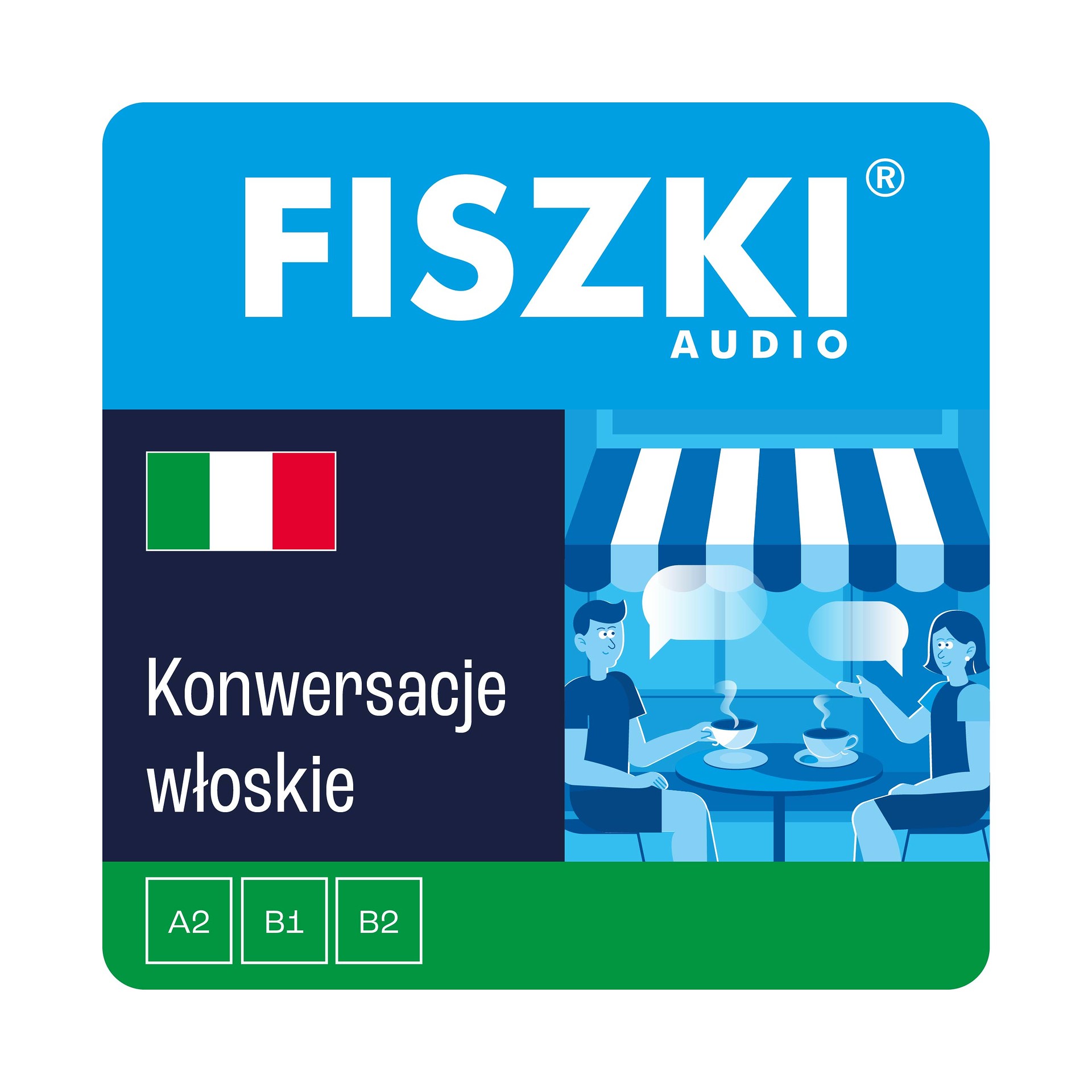 Kurs audio (audiobook mp3) - język włoski - Konwersacje (poziom A2-B2)