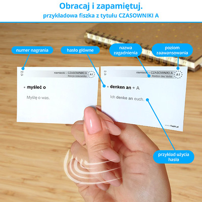 Etui - pudełeczko, dzięki któremu wybrane fiszki można mieć zawsze przy sobie