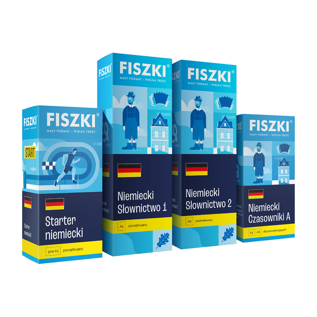 Zestaw fiszek - Niemiecki dla początkujących - skuteczna i szybka metoda nauki języka niemieckiego