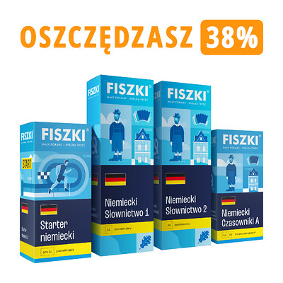 Zestaw fiszek - NIEMIECKI DLA POCZĄTKUJĄCYCH - oszczędzasz 147 zł!