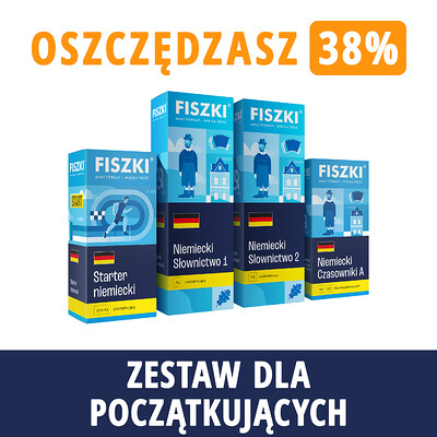 Zestaw fiszek - NIEMIECKI DLA POCZĄTKUJĄCYCH - oszczędzasz 147 zł!