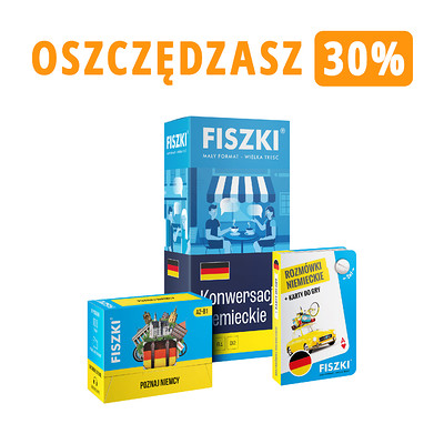 Zestaw fiszek - NIEMIECKI DLA PODRÓŻNIKÓW - oszczędzasz 38 zł!