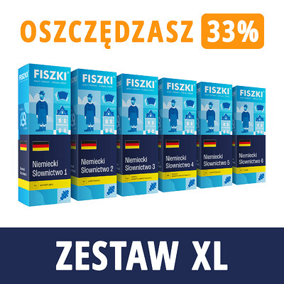 Zestaw fiszek - NIEMIECKI XL - oszczędzasz 244 zł!