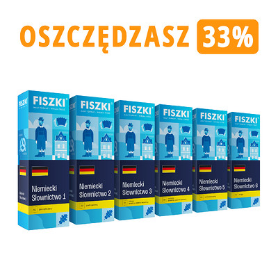 Zestaw fiszek - NIEMIECKI XL - oszczędzasz 244 zł!