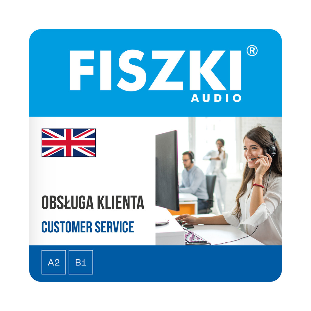 Fiszki audio - język angielski - obsługa klienta - nagrania mp3 do szybkiej nauki języka angielskiego
