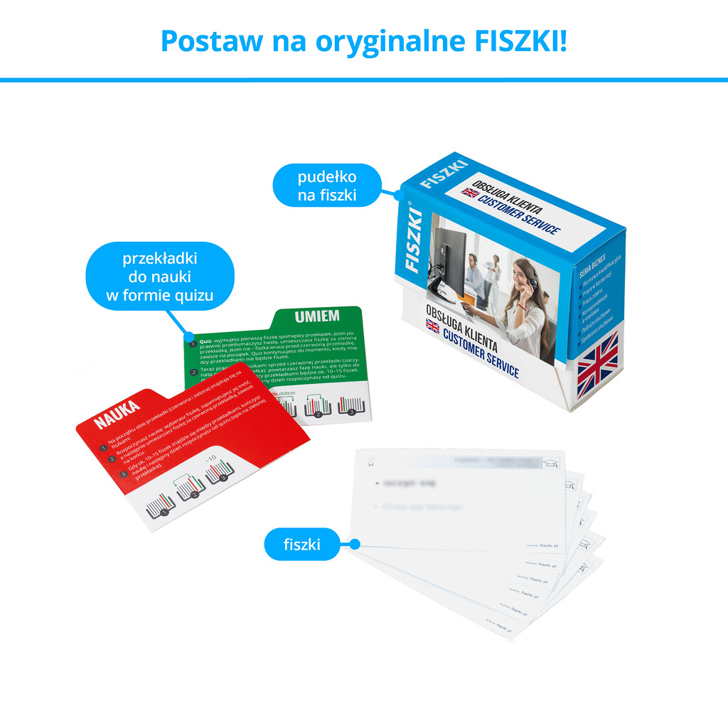 Fiszki - zestaw do szybkiej nauki języka angielskiego na poziomie średnio zaawansowanym