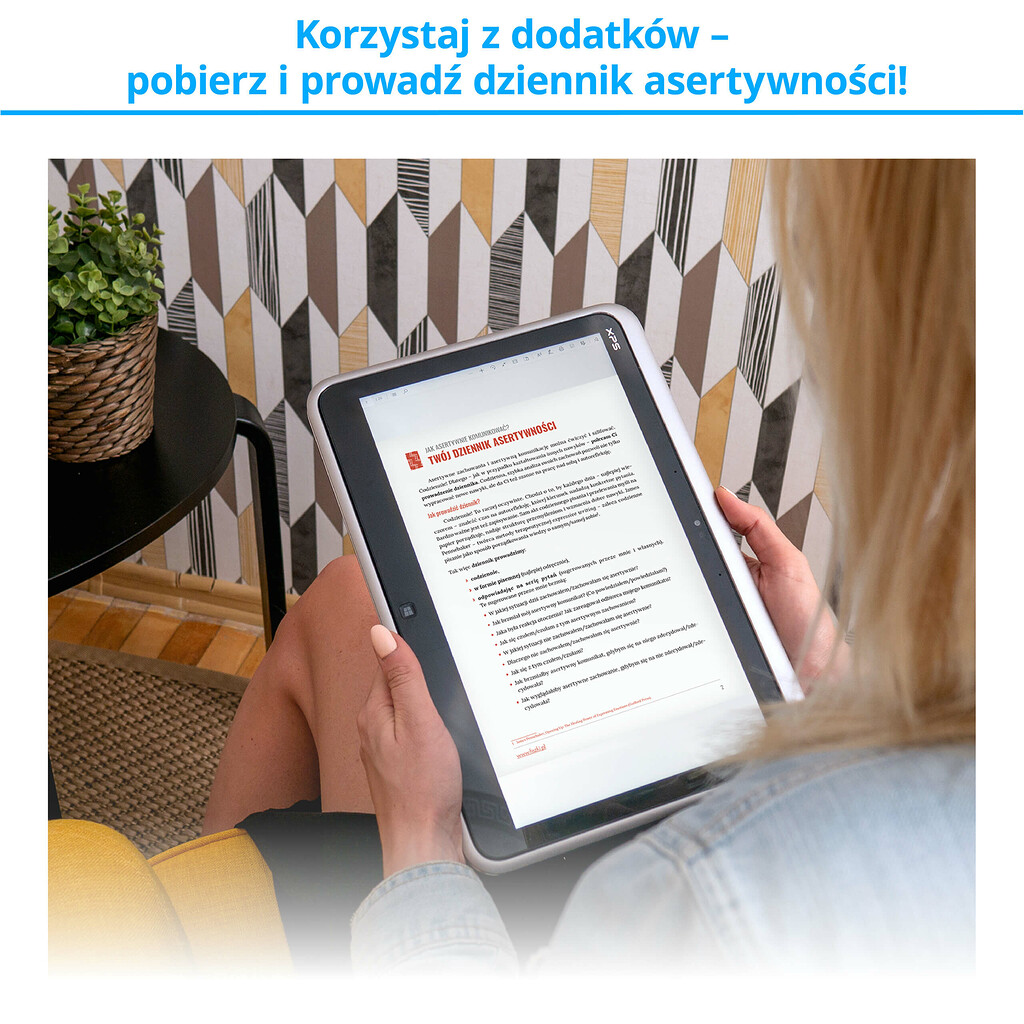 Materiały dodatkowe do fiszek szkoleniowych - dziennik asertywności
