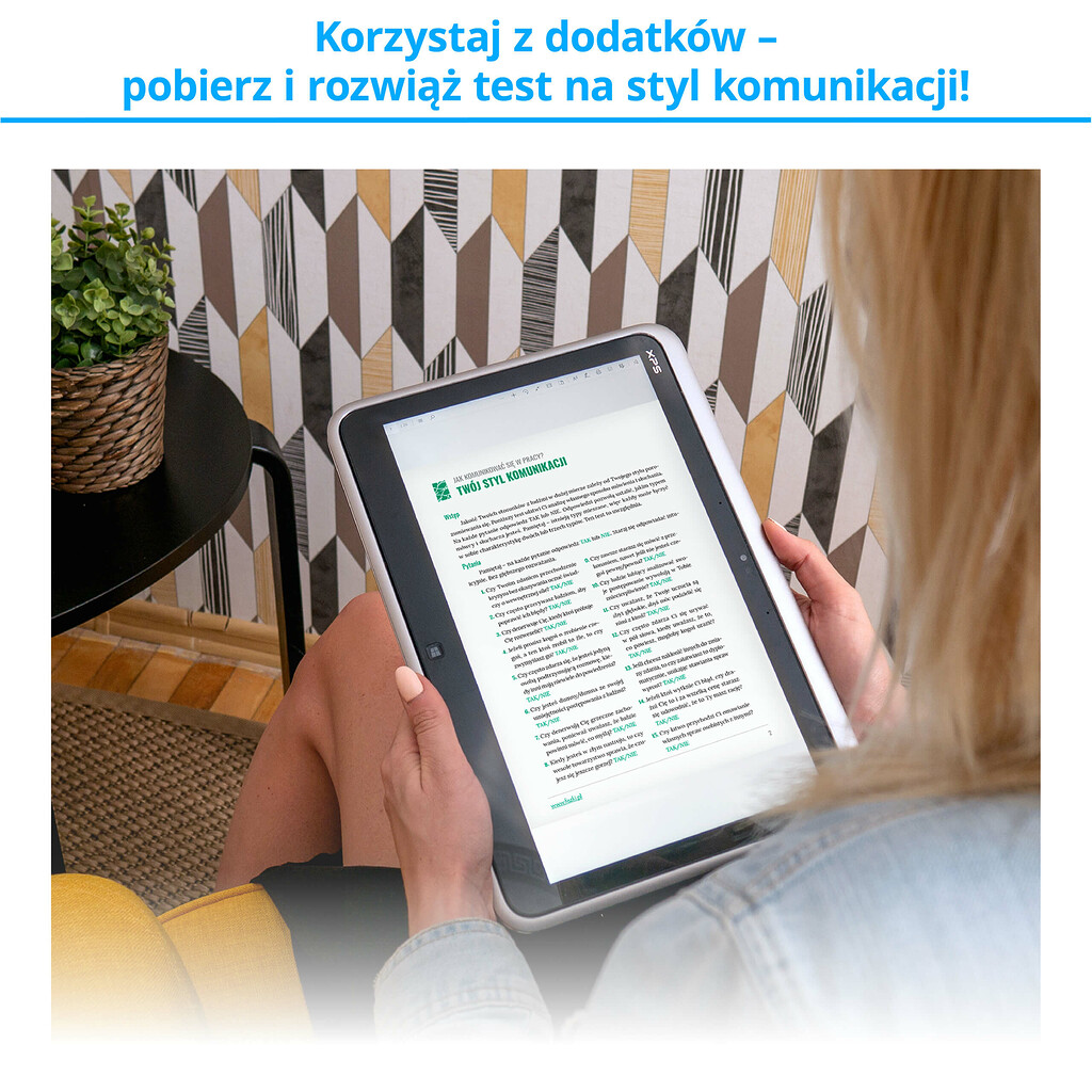 Materiały dodatkowe do fiszek szkoleniowych - test na styl komunikacji