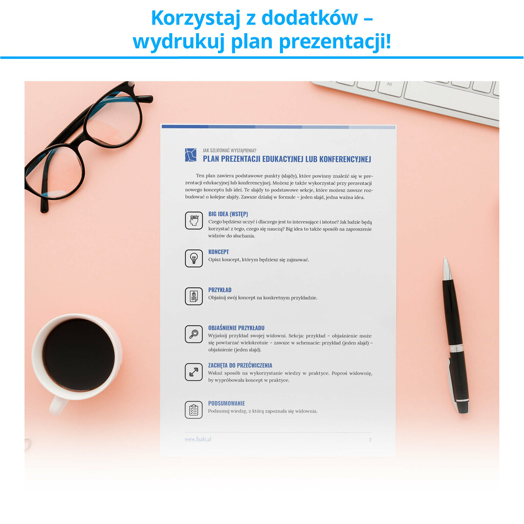 Materiały dodatkowe do fiszek szkoleniowych - plan prezentacji