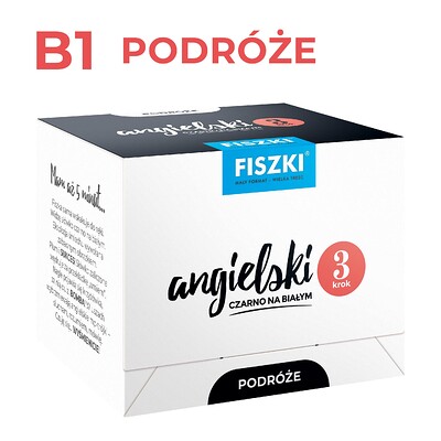 Zestaw fiszek - PODRÓŻE - poziom B1 - angielski