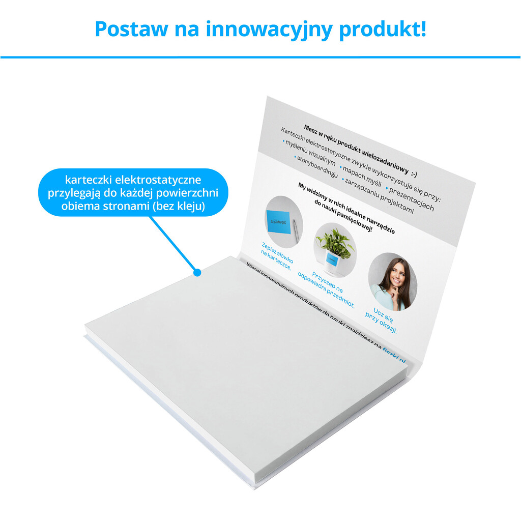 Przyczepki - karteczki elektrostatyczne umożliwiające tworzenie nowoczesnych notatek