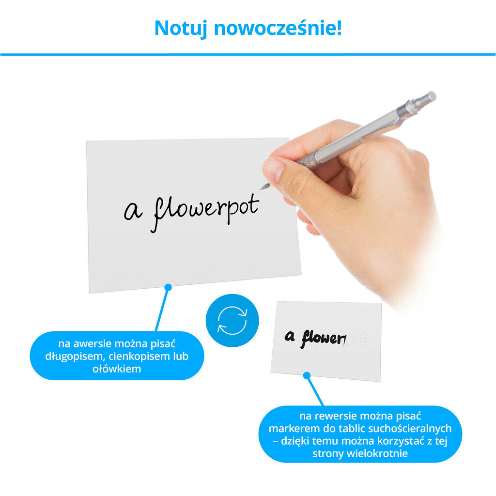 Przyczepki - przykładowa samodzielnie zapisana karteczka