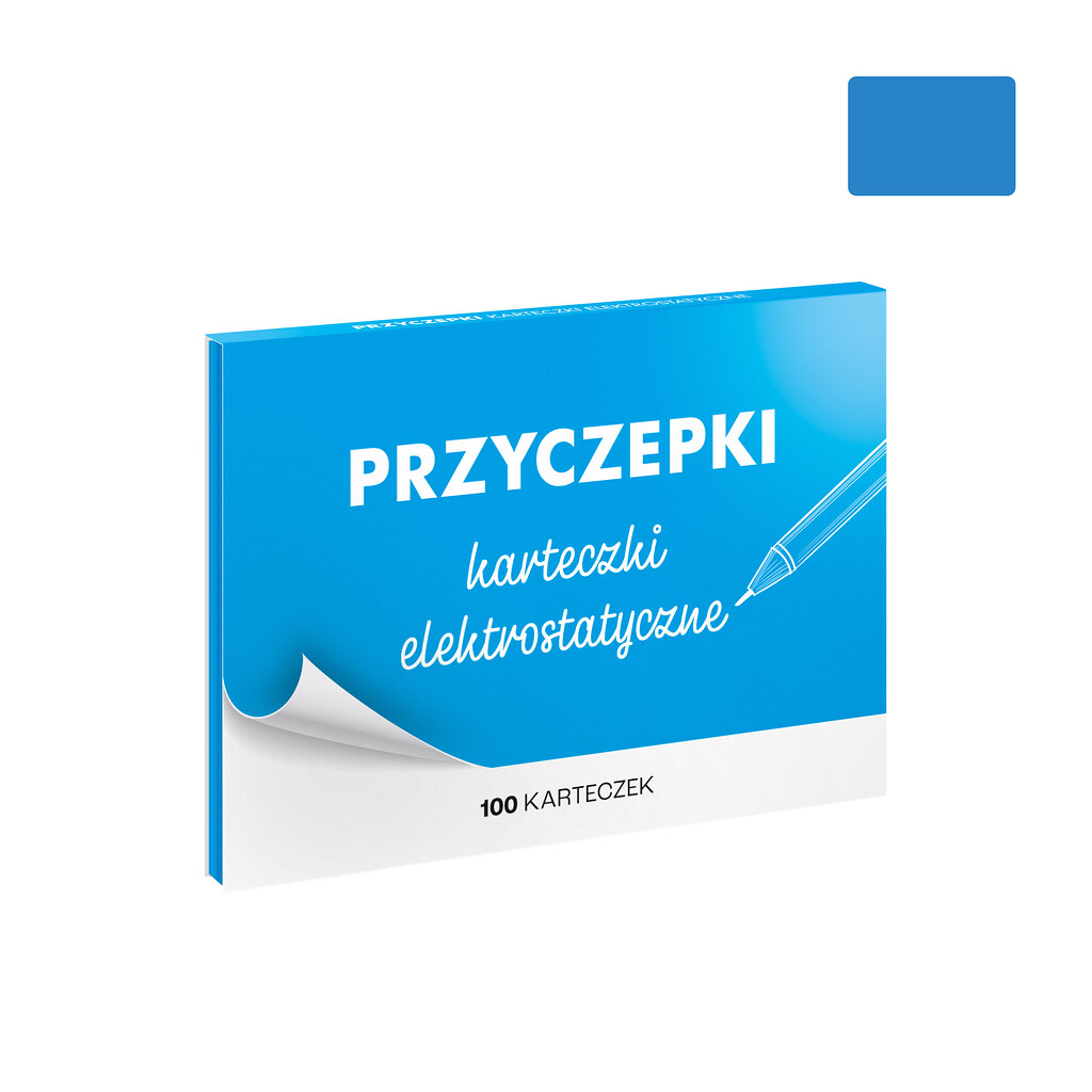 Przyczepki - 100 sztuk karteczek elektrostatycznych w dużym formacie