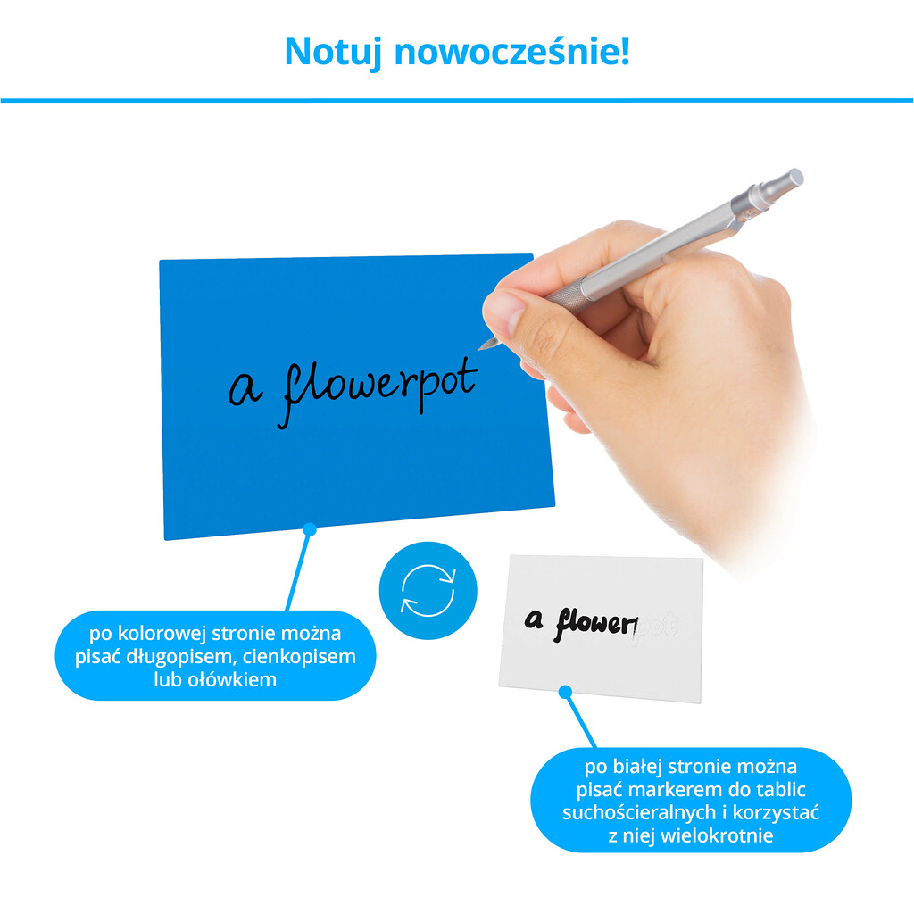 Przyczepki - przykładowa samodzielnie zapisana karteczka
