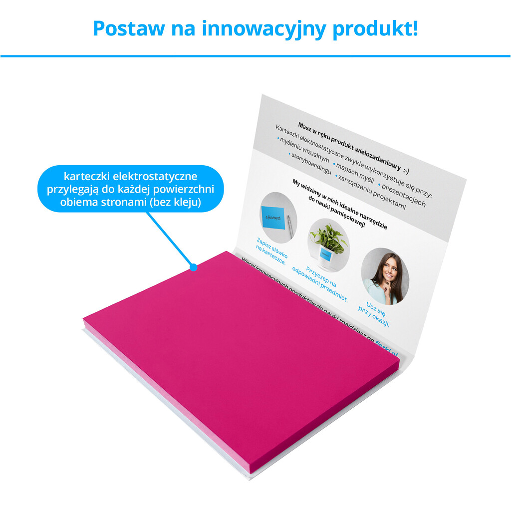 Przyczepki - karteczki elektrostatyczne umożliwiające tworzenie nowoczesnych notatek